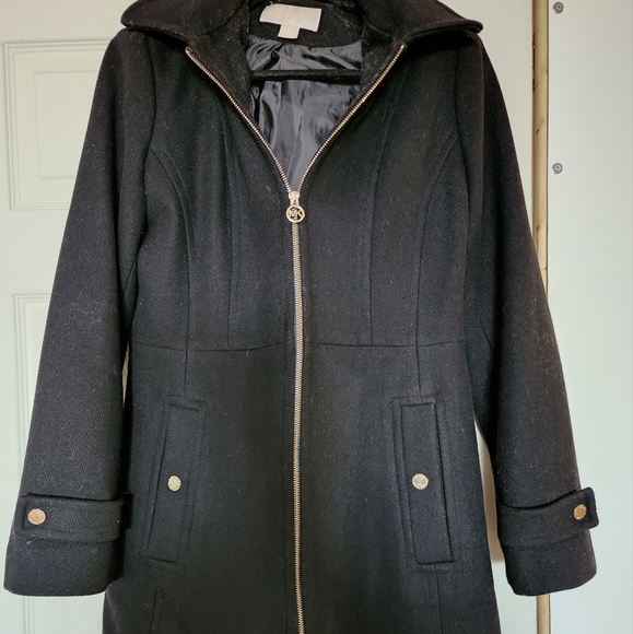 Michael Kors Hooded Wool Coat - Picture 2 of 12